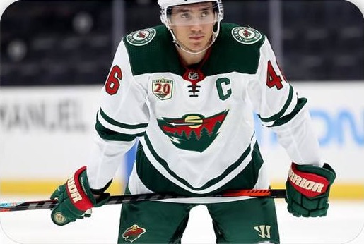 Jared Spurgeon in his professional hockey uniform